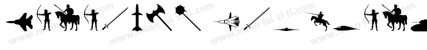 Military Stencil字体转换